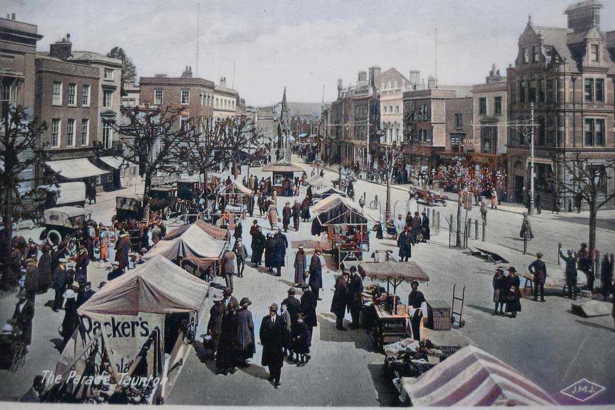 Taunton Market c 1905 Nick Chipchase