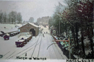 Hatch Station In Winter 1908 Taunton Somerset