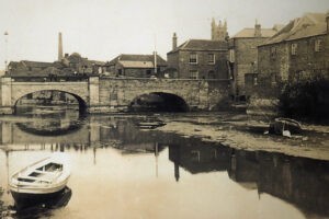 Old Town Bridge and Breweries c 1890 Taunton Somerset