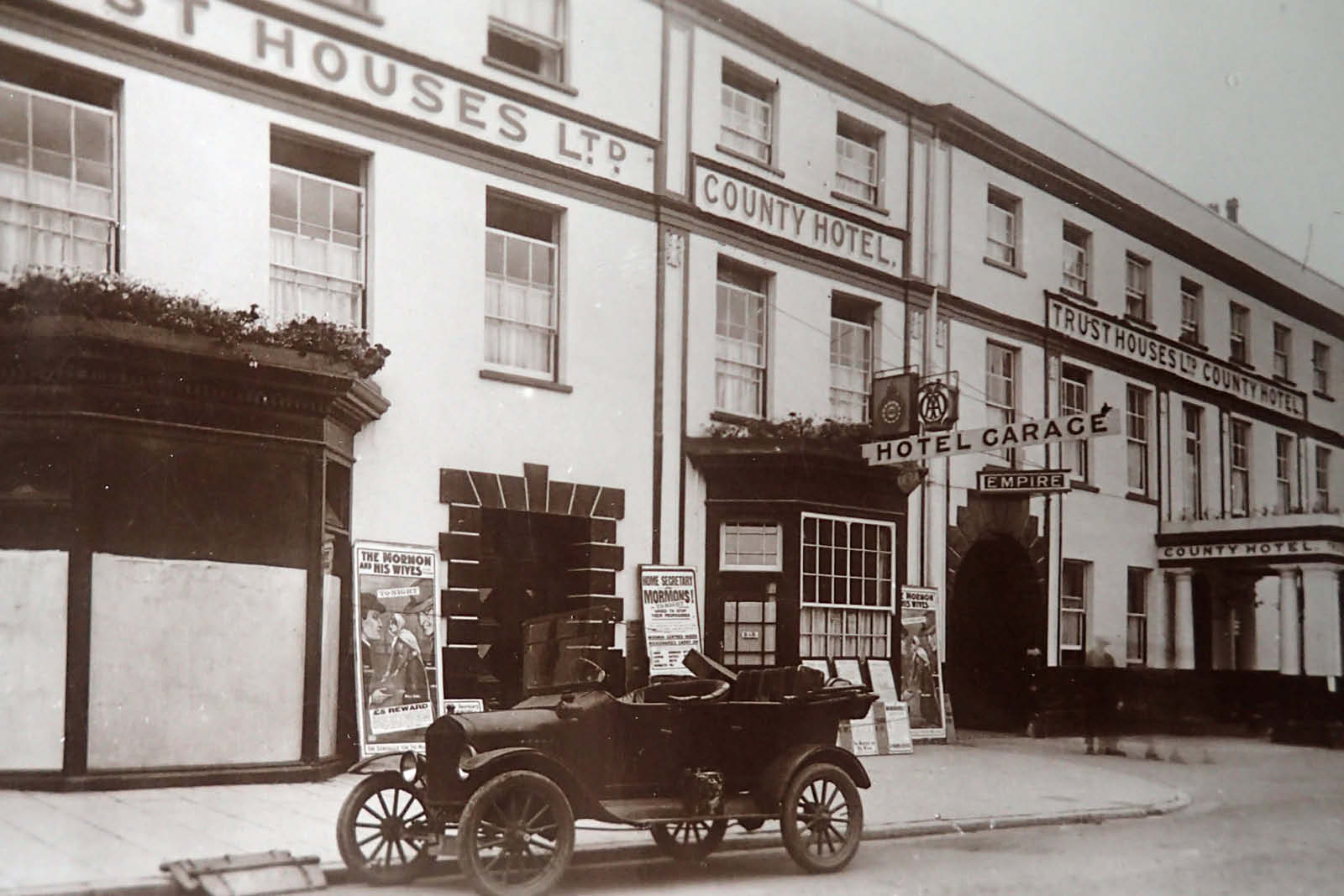 The County Hotel c 1925 Taunton Somerset