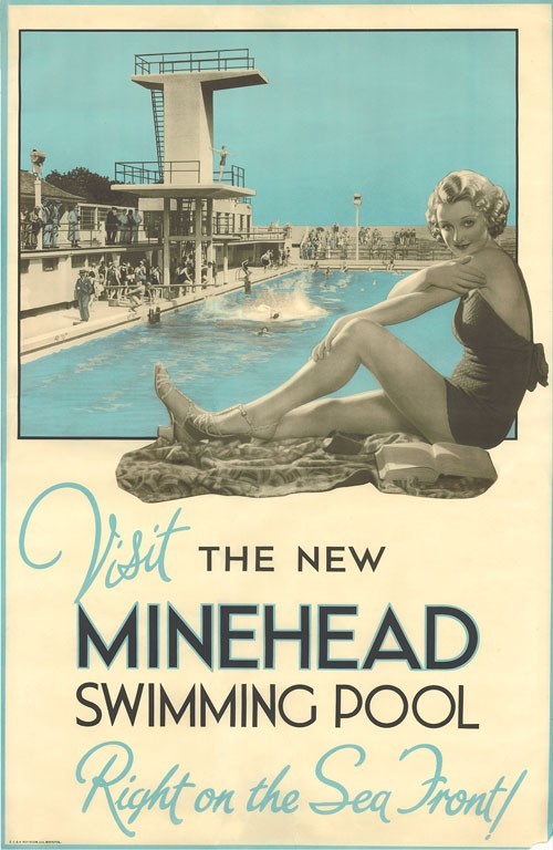 Minehead lido poster