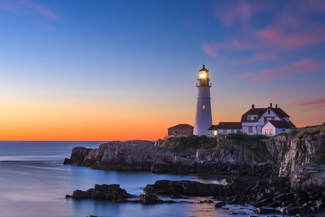 Portland Head Light in Cape Elizabeth Maine USA