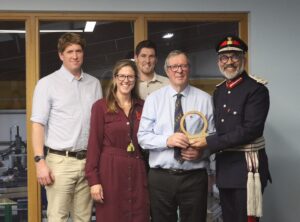 Shearwell Data King's Award presentation (photo Tracy Hagedorn)